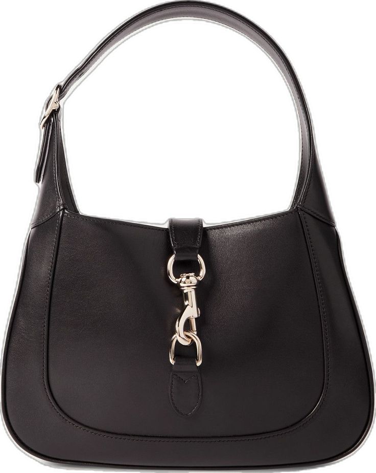 Gucci Black Leather Shoulder Bag, Black Gucci Leather Shoulder Bag, Black Leather Gucci Shoulder Bag, Classic Shoulder Bag With Horsebit Detail, Gucci Business Shoulder Bag, Gucci Shoulder Bag With Silver-tone Hardware For Office, Classic Business Shoulder Bag With Horsebit Detail, Classic Horsebit Shoulder Bag For Business, Modern Gucci Shoulder Bag For Formal Occasions