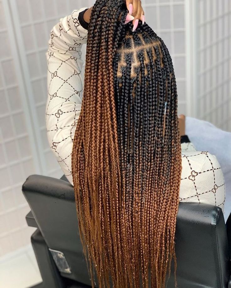 Ombre Braids Hairstyles, Cornrows Updo, Ombre Braids, Crotchet Styles, Ombre Box Braids, Ombre Braid, Individual Braids, Long Box Braids, Box Braids Hairstyles For Black Women