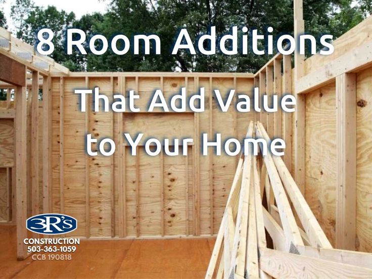 the words 8 room additions that add value to your home