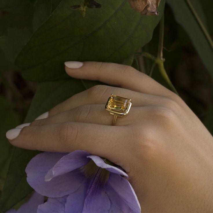 Citrine Solitaire ring Yellow citrine ring Citrine jewelry | Etsy Formal Solitaire Topaz Ring, Timeless Citrine Gemstone Rings, Yellow Gold Citrine Topaz Ring, Emerald Cut, Luxury Citrine Topaz Ring With Emerald Cut, Elegant Citrine Solitaire Ring, Elegant Solitaire Citrine Ring, Formal Citrine Cushion Cut Ring, Formal Cushion Cut Citrine Ring, Formal Citrine Solitaire Birthstone Ring