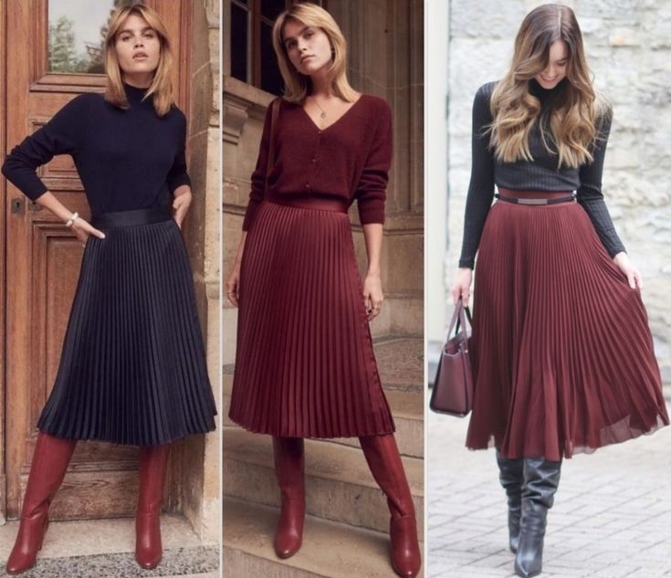 Long Burgundy Skirt Outfit, Burgundy Skirt Outfit, Feminine Modesty, Burgundy Outfits, Boss Lady Style, Dress And Sneakers Outfit, Rok Outfit, Getaway Outfit, Burgundy Outfit