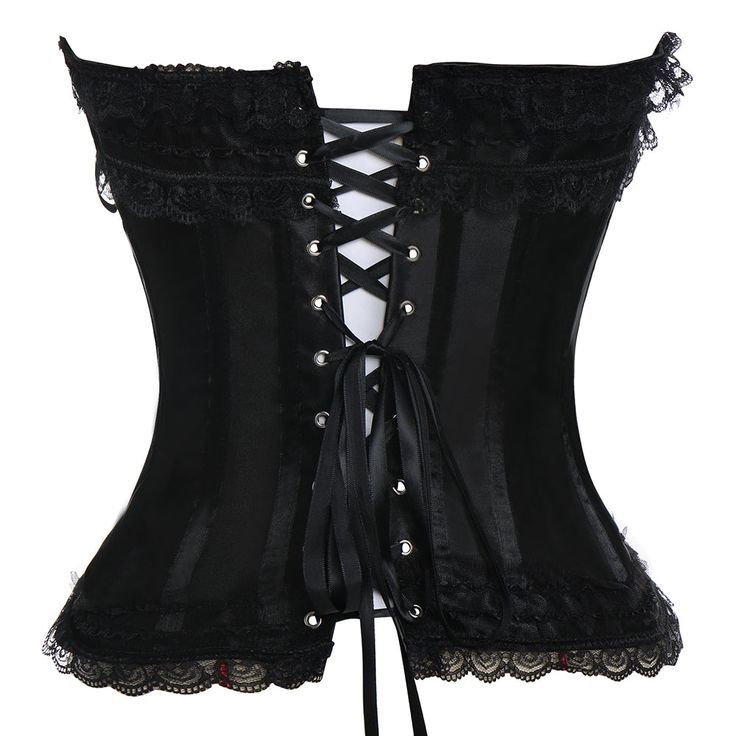 Lace Up Bowknot Suspenders Corset is made from nylon material and is perfect for your special occasions. As this corset will enhance your entire shape and look with its bow and lace on the edges and lace closure at the back, which will help in giving that perfect fit to any size and it has G strings at the bottom as well. Features : Control Level: Firm Material: Nylon Shapewear: Control Panties Item Type: Shapers Thickness: Standard Fabric Type: Broadcloth Mold Cup Thickness: Ultra-ThinThick Gen Satin Underbust Corset With Lace Trim, Underbust Satin Corset With Lace Trim, Satin Overbust Corset With Lace Trim, Gothic Sleeveless Corset With Lace Trim, Black Lace Gothic Corset, Corset Shapewear, Corset Style, Lace Closure, Pants And Leggings