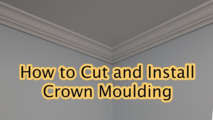 how to cut and install crown moulding in a room with no walls or ceilings