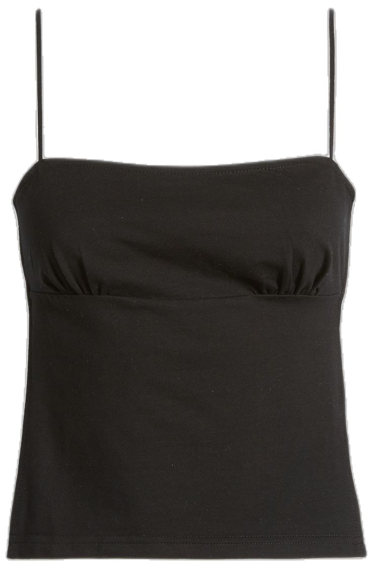 Spring Cotton Tube Top With Built-in Bra, Fitted Camisole With Built-in Bra For Summer, Casual Bandeau Camisole For Summer, Chic Cotton Camisole With Built-in Bra, Fitted Tank Top With Spaghetti Tie Straps, Summer Fitted Crop Top With Tank Straps, Chic Cotton Camisole With Tie Back, Fitted Camisole With Tie Straps, Summer Bandeau Tank Top With Straps