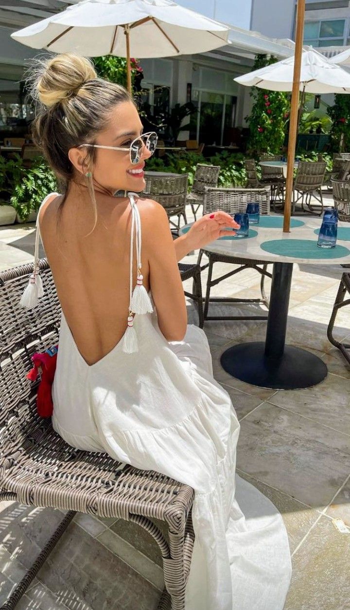 All White Outfit Cancun, Summer Beach Outfit 2023, Destination Wedding Outfits Bride, Looks Cancun, Rio Outfits, Cute Dresses For Summer, Cute Outfits For Summer, Summer Cute Outfits, Casual Cute Outfits