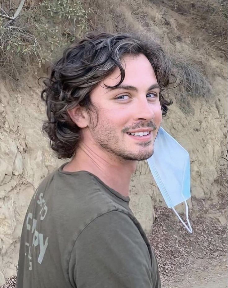 Men Haircut Curly Hair, Wavy Hair Men, Wavy Haircuts, Logan Lerman, Corte De Cabelo Masculino, Long Wavy Hair, Curly Hair Men, Curly Hair Cuts, Long Hair Styles Men