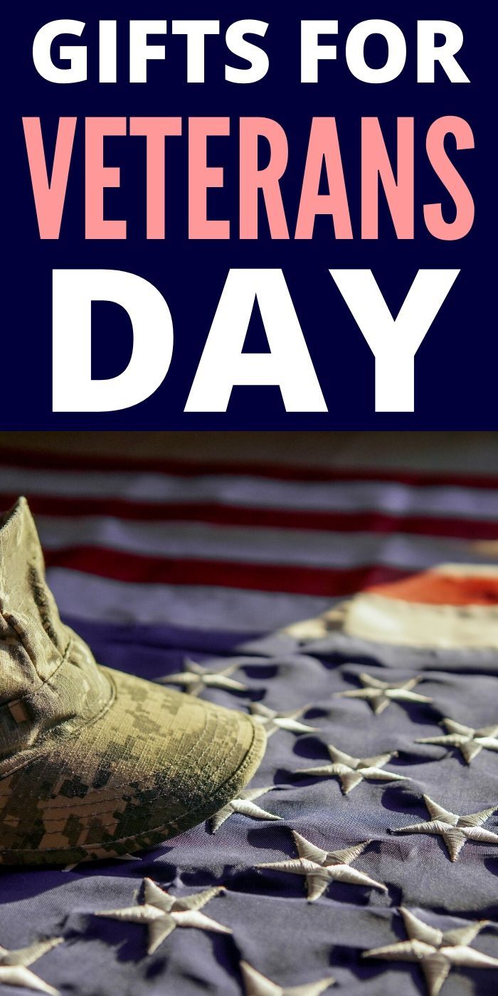 an old pair of shoes sitting on top of a bed with the words gifts for veterans day