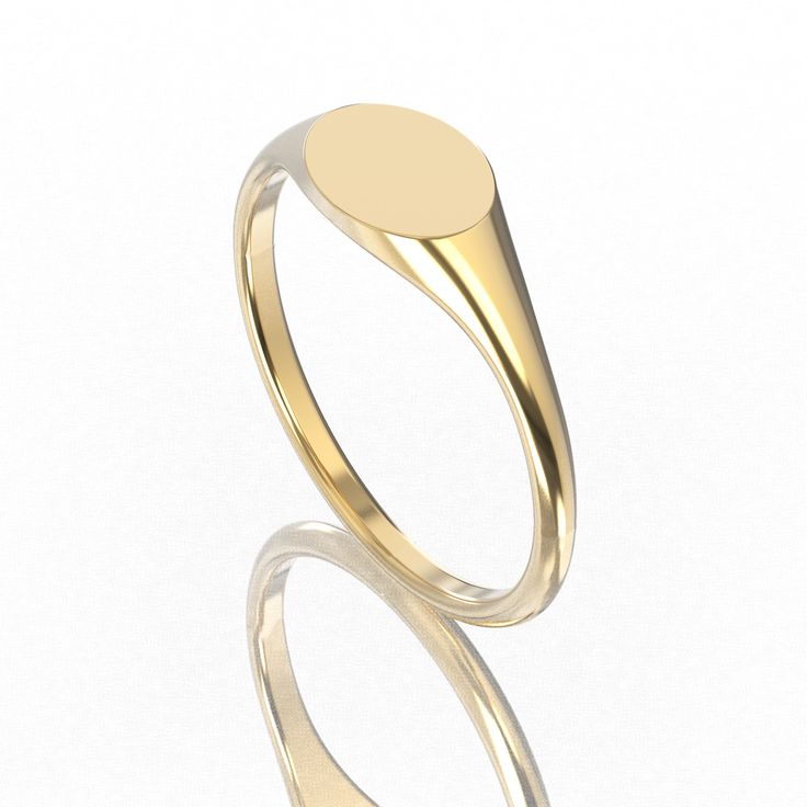 "14k Solid Gold Minimalist Signet Ring, Signet Rings, Wedding Band, 1.6 - 2.0mm Gold Ring Designed and Handcrafted in USA 🇺🇸. Features size 6 US in pictures. 💍 Details of Ring: ⚜️ Gold: 14k Solid Gold (White/Yellow/Rose Gold) ⚜️ Gold Weight: 2.2g ⚜️ Finger Size: 3-9 ⚜️ Ring Width: 1.6 - 2.0mm ⚜️ Your order is made to order. Please allow us 3 - 5 business days to make your precious jewelry. You Will Receive: 💍 1 Gold Signet Ring 📦 Jewelry Box ✈️ Free Shipping within the USA. Also checkout ou Luxury Stackable Signet Ring, 14k Gold Signet Ring With Smooth Bezel For Gift, Oval Signet Ring With Smooth Bezel For Wedding, 14k Gold Signet Ring With Smooth Bezel As Gift, 14k Gold Stackable Signet Ring, White Gold Signet Ring With Smooth Bezel, Gift Diamond Ring With Smooth Bezel And Round Band, 14k Gold Jewelry With Smooth Bezel For Gift, Gift Diamond Ring With Smooth Round Bezel