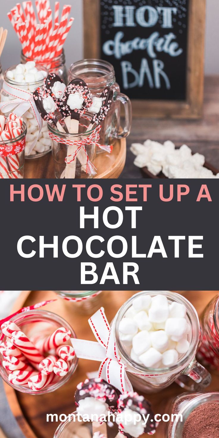 how to set up a hot chocolate bar