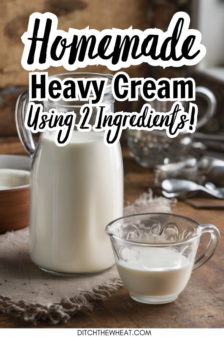 homemade heavy cream using 2 ingredients