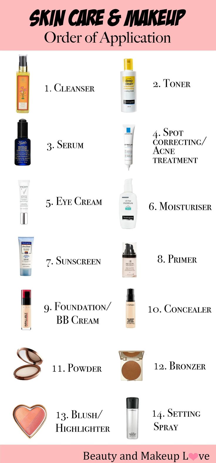 Skin Care Routine For Teens, Corrective Makeup, Make Up Foundation, Makeup Order, Skin Care Routine For 20s, Makeup Step By Step, Gorgeous Skin, Makeup Guide, Skin Care Order