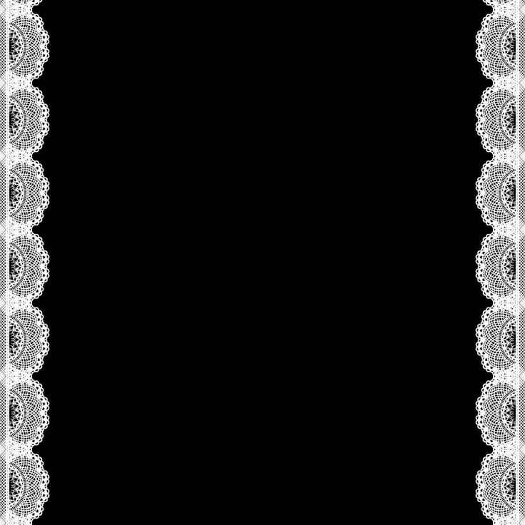 an ornate black and white border with flowers