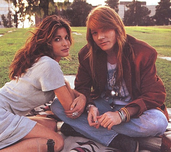 Stephanie Seymour & Axl Rose (Don't Cry Video) Stephanie Seymour Axl Rose, Erin Everly, Axel Rose, Trap Rap, Warren Beatty, November Rain, Stephanie Seymour, Carla Bruni, Helena Christensen