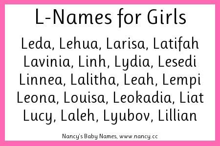 the names for girls in different languages