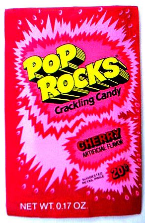 pop rocks cracking candy packet