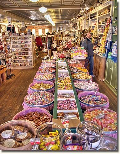 a store filled with lots of different types of candies