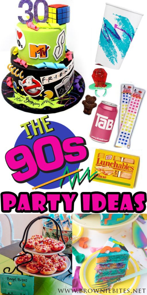 the 90's party ideas are great for birthdays, parties and special occasions