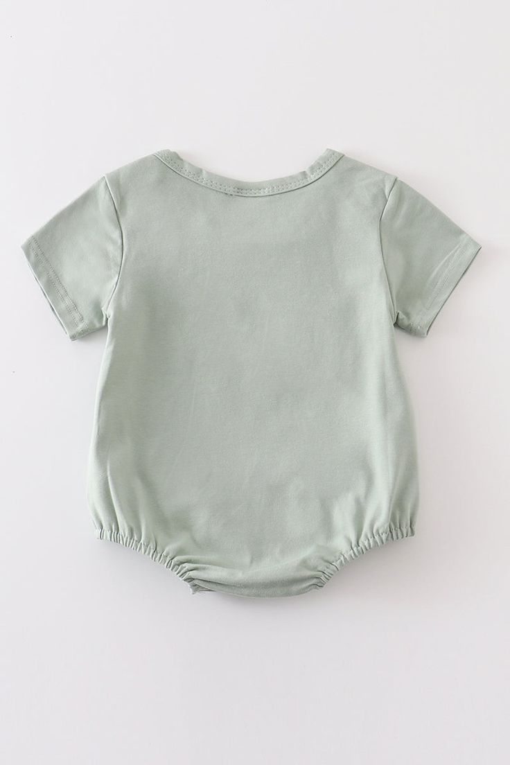 DESCRIPTION Elevate your family's fashion game with our Baby's Sage Bubble & Family Matching T-shirts! This versatile tee is a perfect fit for both adults and kids, and matches perfectly with the adorable baby bubble. Get ready to turn heads with this trendy combo! Blending cotton with spandex in children’s garments can offer several benefits: Stretch and Flexibility: Spandex, also known as elastane, is a highly elastic fiber. When blended with cotton, it imparts stretchiness and flexibility to Cotton T-shirt With Cartoon Print For Playwear, Spring Short Sleeve Bodysuit For Playwear, Spring Short Sleeve Playwear Bodysuit, Casual Letter Print T-shirt For Playtime, Playful Green Cotton T-shirt, Unisex Short Sleeve T-shirt For Playwear, Unisex Short Sleeve T-shirt For Playtime, Casual Fitted Short Sleeve Bodysuit For Playtime, Spring Short Sleeve Bodysuit For Playtime