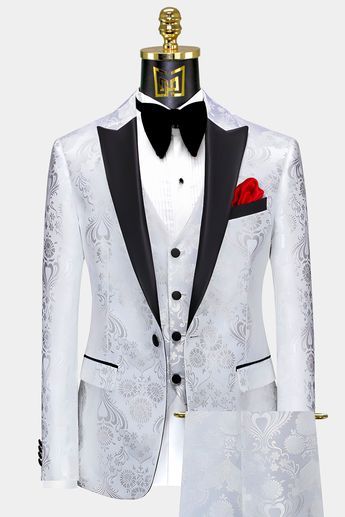 White And Silver Tuxedo, Silver Tuxedo, Tuxedo Suit, Suit Shop, Wedding Suits, Next Level, Gentleman, The Next, Wardrobe