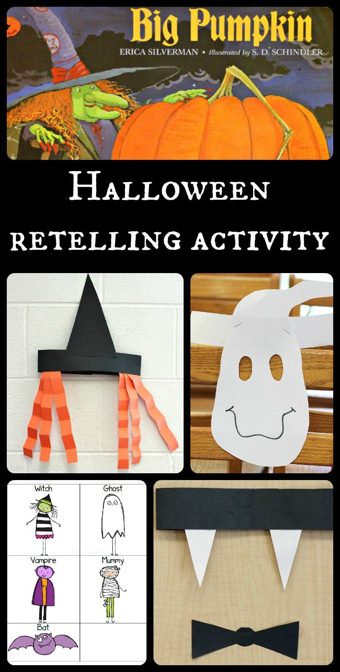 halloween retelling activity for kids to make