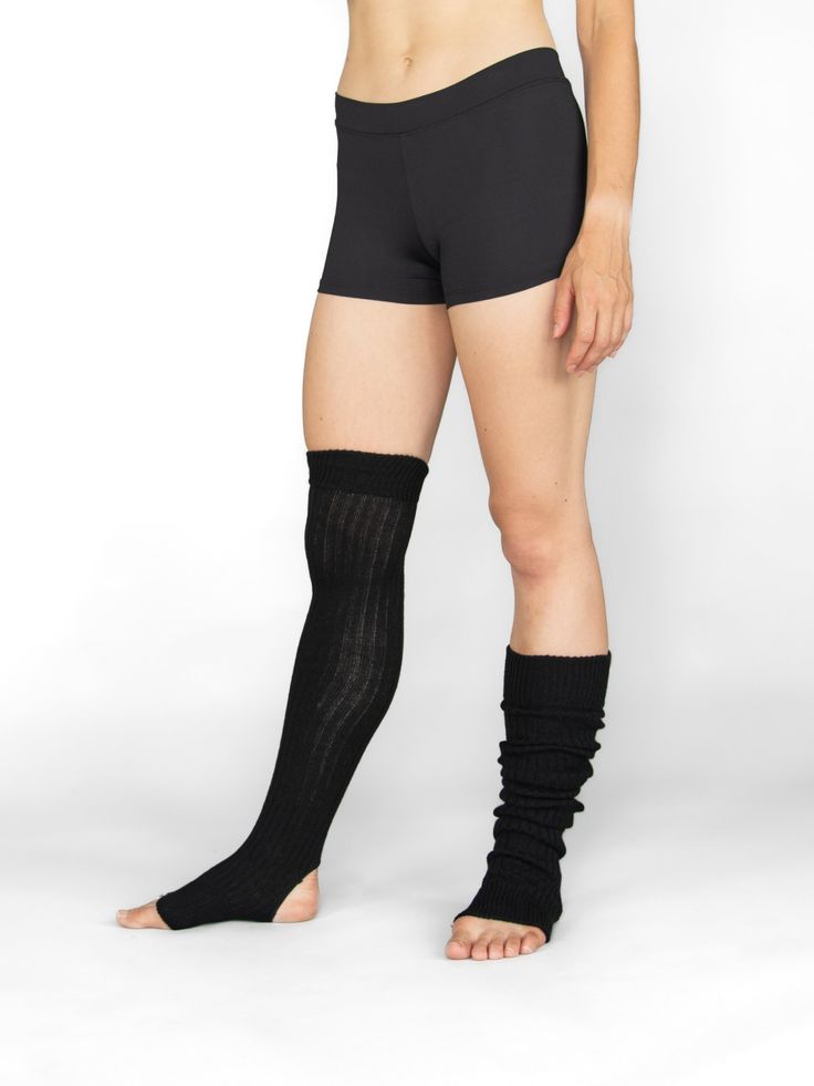 Soft, practical leg warmers with open heel and soft touch feel. From ballet to jazz to street, dancers rely on leg warmers for injury prevention, warmth, comfort and style everywhere. 27" stirrup warmers. Fabric: Acrylic Style: 194 Street Dancers, Dance Belt, Womens Leotards, Leotard Tops, Short One Piece, Cheer Outfits, Girls Leotards, Gymnastics Outfits, Mens Tights