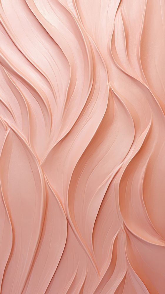 an abstract pink wallpaper with wavy lines on the top, and bottom part of it's surface