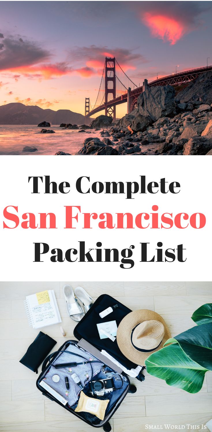 the complete san francisco packing list