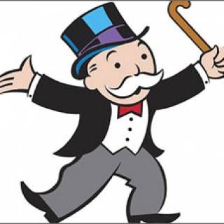 a man with a top hat and mustache holding an umbrella