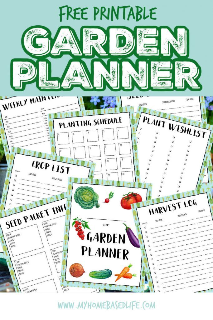 free printable garden planner for kids to help them learn how to grow and eat