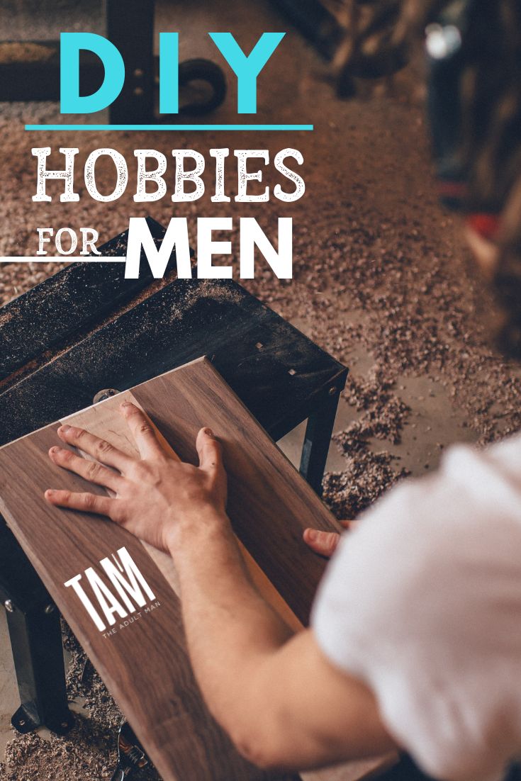 DIY Hobbies for Men. Be inspired by our ULTIMATE LIST of DIY hobbies for men. The great thing about taking up DIY-based hobbies is that they can be fun and you can really see the benefit. Learn a little woodwork and just think of the home improvements you could make. #menshobbies #fDIYhobbiesformen Masculine Hobbies, Men’s Hobbies, Crafts For Men To Make, Men Hobbies, Best Hobbies For Men, Best Hobbies, Hobbies Quote, Diy Hobbies, Diy Projects For Men