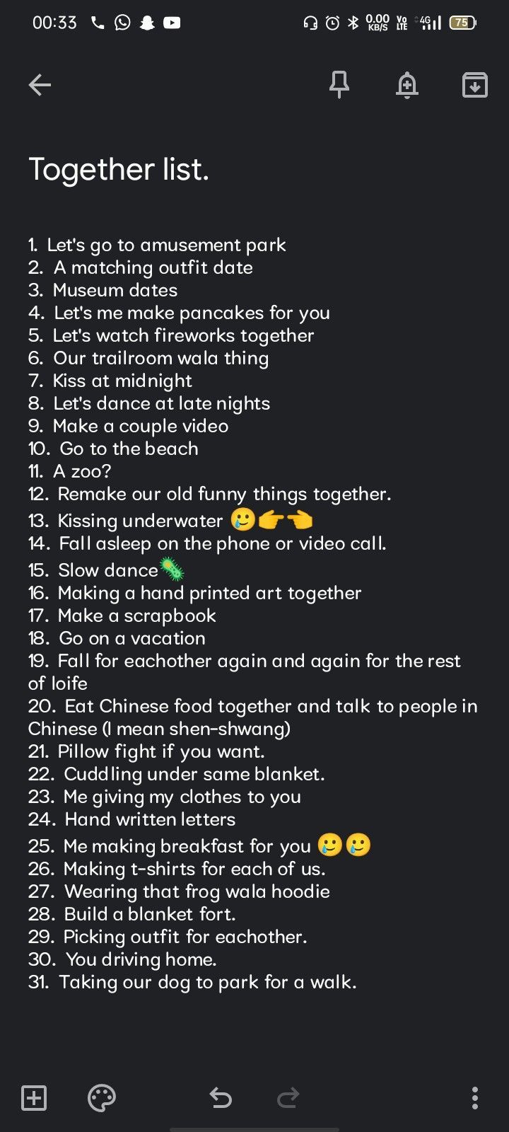 Boyfriend List Things To Do, Bucket List For Boyfriend, Things We Should Do Together Boyfriend, Together Lets Liste Best Friend, Summer Bucket List Bf And Gf, Boyfriend Bucket List Ideas, Cute Date Ideas Simple, Stuff To Do For Your Boyfriend, Spend The Night With Boyfriend Bag List