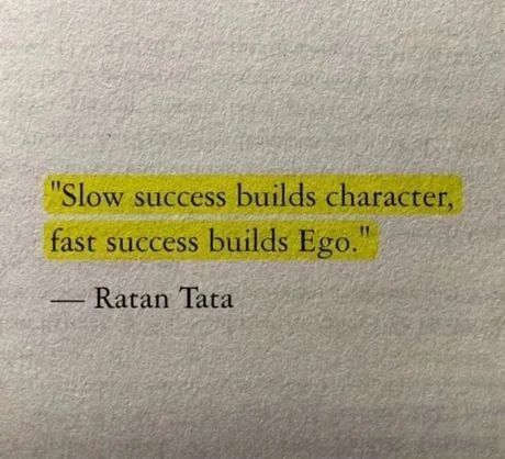 a piece of paper with the words slow success build character, fast success building eco