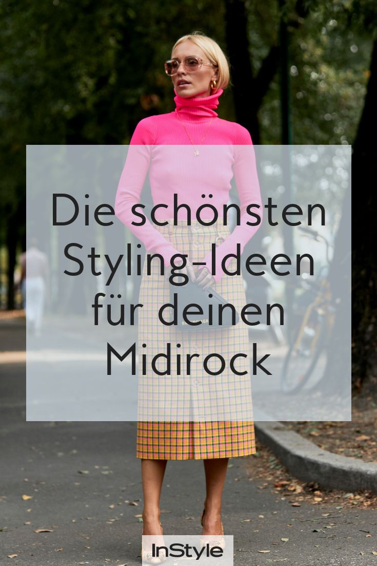 Egal ob Hoodie, Bluse oder Crop Top: Wir zeigen dir die coolsten Stylings für deinen Midirock! #instyle #instylegermany #midirock #fashion #trends #skirts Midi Rock Outfit, Rock Outfits, Trends 2024, Rock Style, Sewing Patterns, Sweater Dress, Crop Top, Street Style, Crop Tops