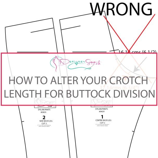 how to alter your crochet length for buttock division with instructions