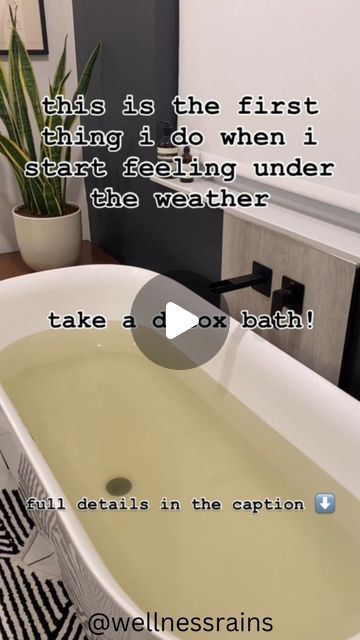 courtney | holistic motherhood made simple on Instagram: "DETOX BATH 🛁

full details below, but COMMENT “DETOX” + i’ll send the recipe straight to you! 🙌🏻

i recently shared my detox bath for kids and everyone was asking for the adult version, so here you go:

YOU NEED

* 2 c epsom salt
* 1/4 c baking soda
* 1 c apple cider vinegar
* optional: 8 drops essential oil of choice (eucalyptus is a good one to try!)

WHAT TO DO

- start filling the tub with lukewarm water 
- add everything in + mix a bit until dissolved

soak for 20 minutes
make sure to hydrate afterwards

this bath can help:

- eliminate toxins
- reduce pain + inflammation
- with relaxation and sleep
- boost immunity

*not medical advice*

don’t forget to COMMENT “DETOX” to have this recipe sent straight to your inbox 🛁

and Sick Bath Soak, Detox Bath For Sickness, Baking Soda Detox Bath, Detox Bath For Kids, Detox Bath For Colds, Cold Sick, Holistic Motherhood, Simple Detox, Eliminate Toxins