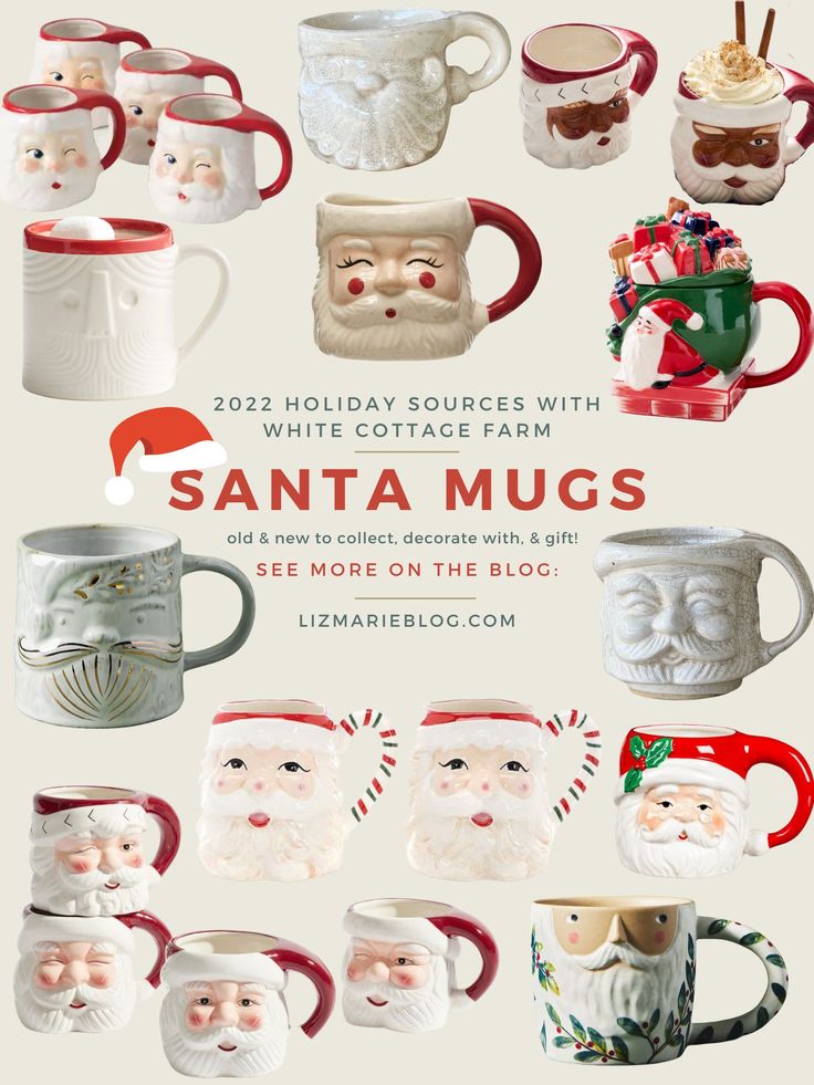 santa mugs are featured in this holiday ad