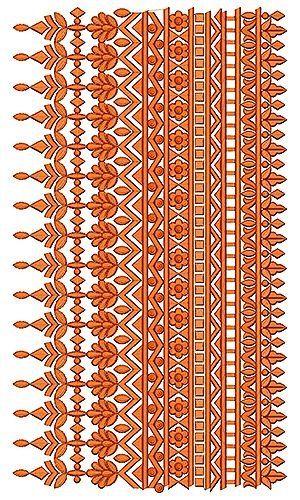 an orange and white pattern on a white background