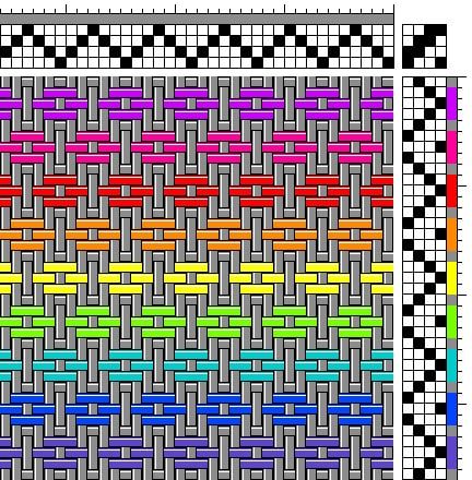 a cross stitch pattern with different colors