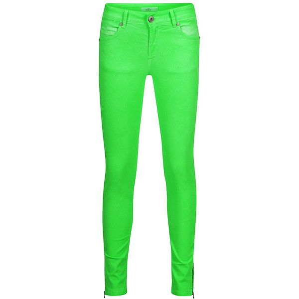 Aaiko Jeans Nonna Neon Green ($52) ❤ liked on Polyvore Japanese Street Fashion Harajuku, Neon Pants, Stuff I Want, Jeans Embellished, Green Star, Print Jeans, Green Neon, Zipper Jeans, Green Jeans