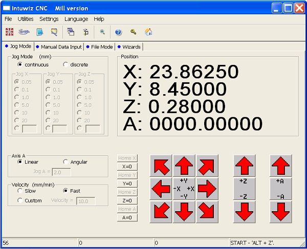 a computer screen with numbers and arrows on it