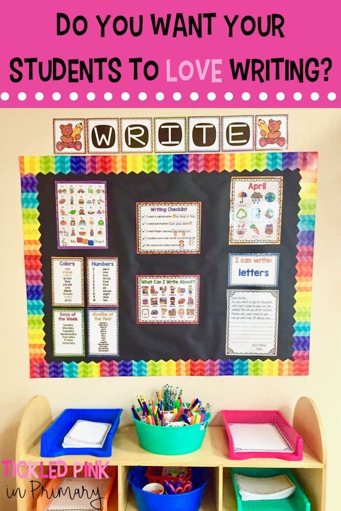 a desk with some writing on it and the words do you want your students to love writing?