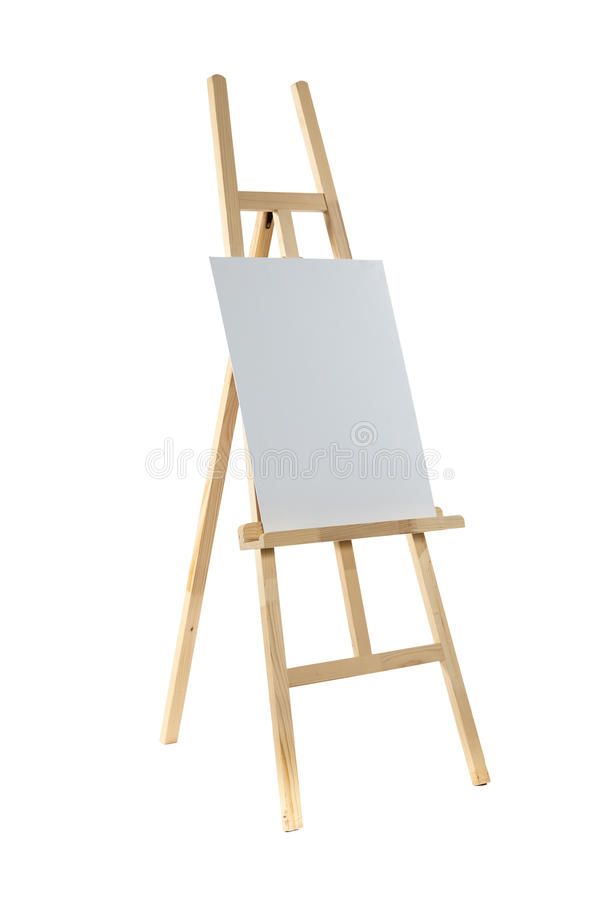 an easel with a blank canvas on it royalty images and clippings for