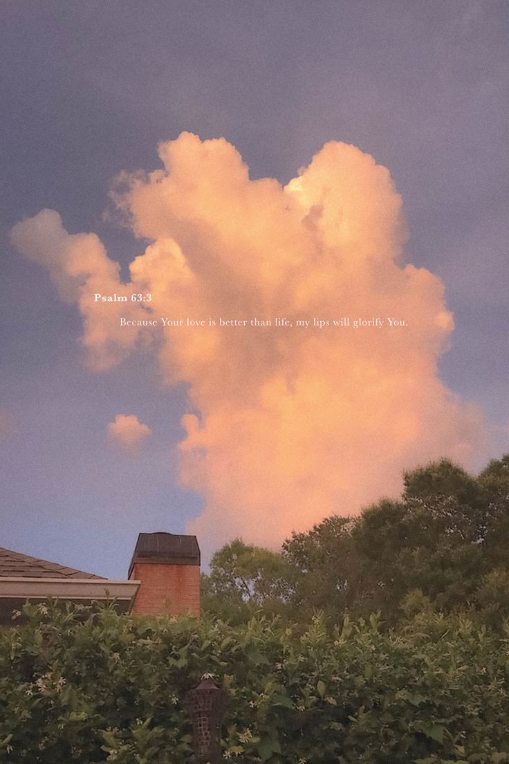 the sky is filled with clouds and some trees in front of it, as well as a building