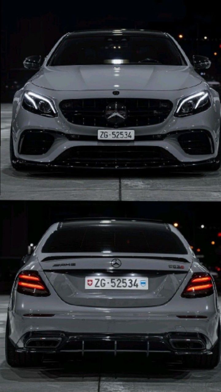 the front and back view of a mercedes s - class coupe