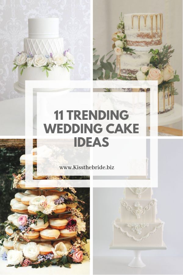 11 trending wedding cake ideas for the bride and groom to be featured in this post