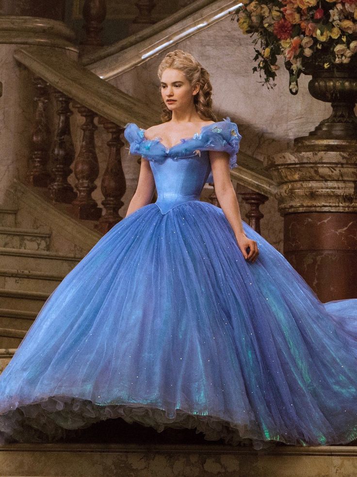 Cinderella Movie Dress, Cinderella Style Dress, Cinderella Dress Live Action, Live Action Cinderella Dress, Cinderella Dress Quinceanera, Cindrella Frock Design, Cinderella Dress Aesthetic, Disney Princess Dresses Real, Cinderella Live Action Dress