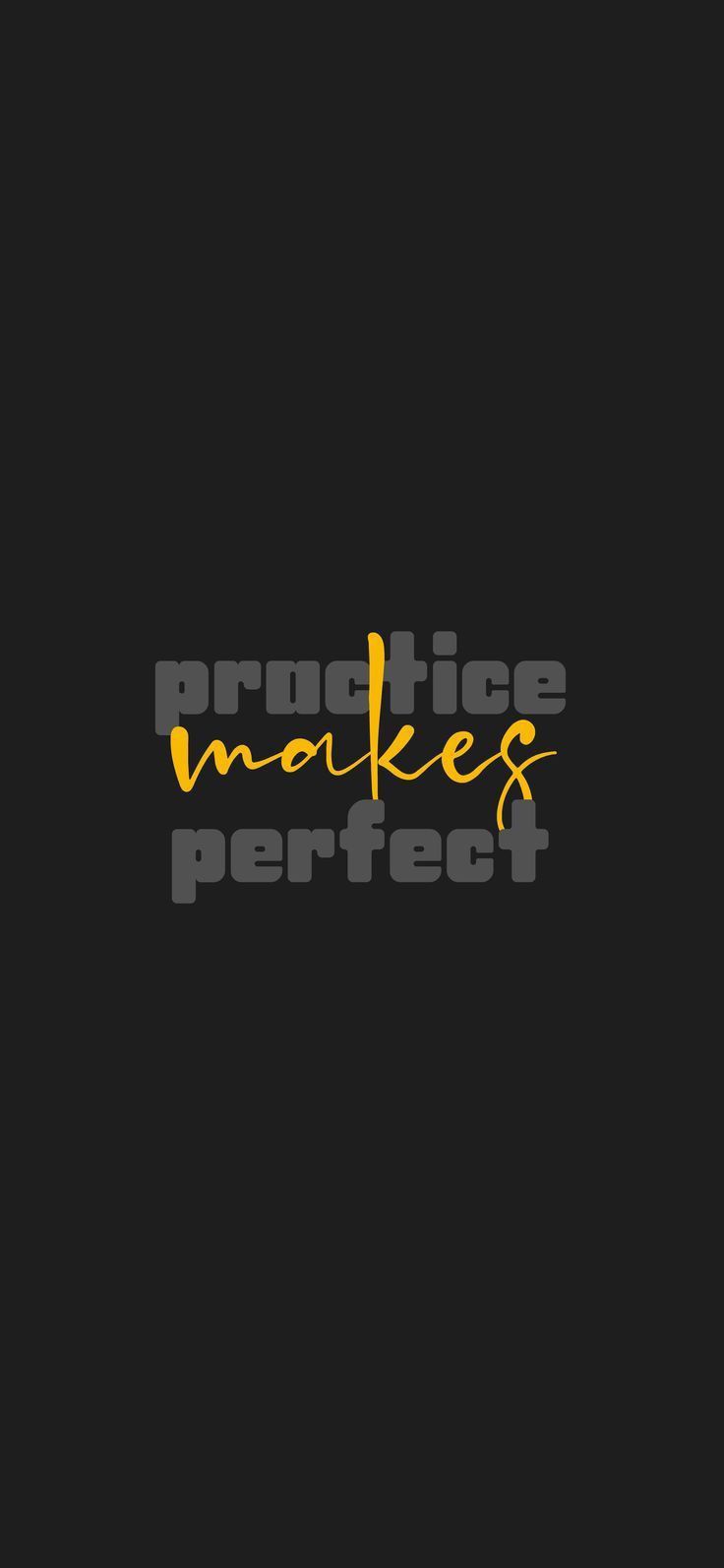 the words produce makes perfect are written in yellow and black letters on a black background