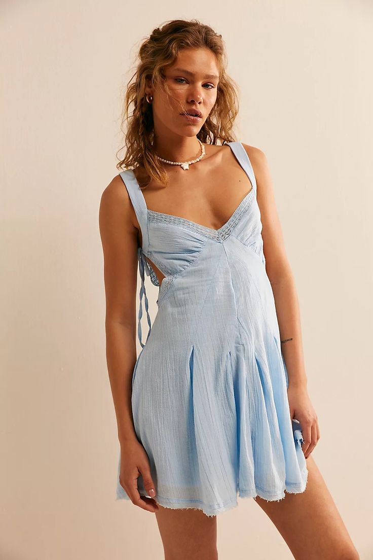 Vivi Mini | Free People Beachy Dresses, Rush Dresses, Mini Sundress, Grad Dresses, Gameday Outfit, Hoco Dresses, Dance Dresses, Free People Dress, Lana Del Rey