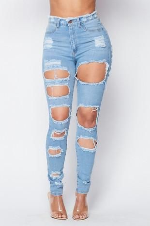 Jean Pants High rise Skinny leg Front destressed Back destressed Very stretchy True to size 100% Cotton Jean Pants, Denim Trends, High Rise Denim, High Rise Jeans, Ripped Jean, Jeans Style, Jeans Pants, Fashion Nova, Jean Shorts