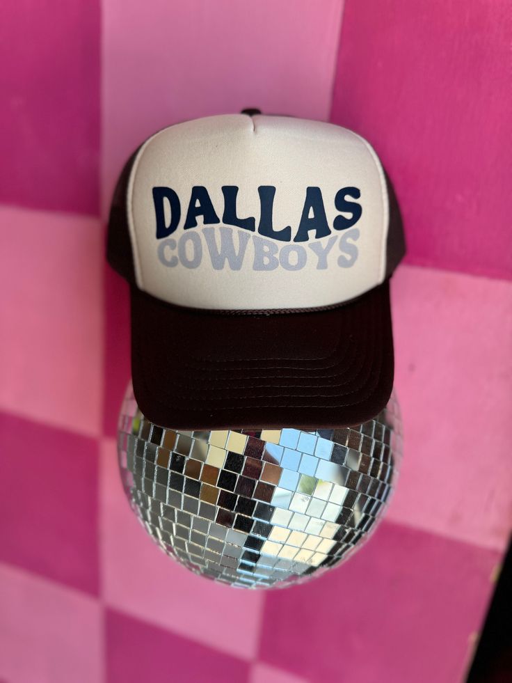 making football gear look so trendy with this Dallas Cowboys trucker hat! Dallas Cowboys Winter Hat, Game Day Trucker Hat With Letter Print, Game Day Trucker Snapback Hat, Sports Fan Trucker Hat With Curved Brim, Baseball Season Trucker Hat Fan Gear, Trucker Hats For Baseball Season Fan Gear, Adjustable Trucker Hat For Game Day, Team Spirit Trucker Hat Snapback For Game Day, Trucker Hat With Letter Print For Game Day